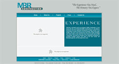 Desktop Screenshot of mbrconstruction.com